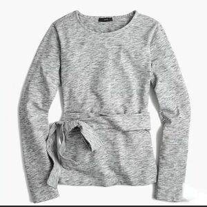 J. Crew Heather Gray Long Sleeve Blouse